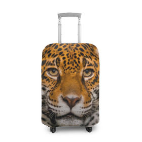 Чехол для чемодана 3D с принтом Jaguar , 86% полиэфир, 14% спандекс | двустороннее нанесение принта, прорези для ручек и колес | глаза | дикая кошка | кошка | леопард | сафари | хищник | ягуар