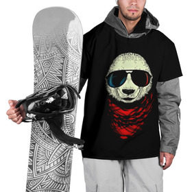 Накидка на куртку 3D с принтом Панда Хипстер , 100% полиэстер |  | Тематика изображения на принте: 3d | бандана | животные | медвежата | очки | панда хипстер | прикольные | стильные