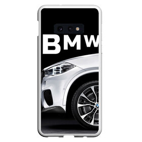 Чехол для Samsung S10E с принтом BMW белая , Силикон | Область печати: задняя сторона чехла, без боковых панелей | bmw | x3 x4 x5 x6 x7 x8 | авто | автомобиль | блатная | бмв | бумер | бэха | иномарка | концерн | красивая | крутая | марка немецкая | машина | пацанский таз | прикольная | тачила | тачка