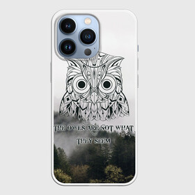 Чехол для iPhone 13 Pro с принтом Twin Peaks ,  |  | twin peaks твин пикс | девид линч | лес | лора палмер | сова | туман