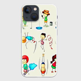 Чехол для iPhone 13 mini с принтом Sport ,  |  | 3d | sport | виды | детям | другие | зож | картинка | прикольные | спорт | цветные | яркие