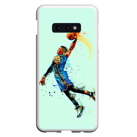 Чехол для Samsung S10E с принтом Russell Westbrook , Силикон | Область печати: задняя сторона чехла, без боковых панелей | basketball | nba | oklahoma city | russell westbrook | thunder | арт | баскетбол | картинка | краски | оклахома сити | прикольные | рассел уэстбрук | рисунок | спорт | тандер | цветные | яркие