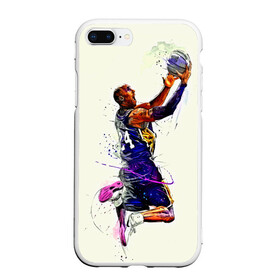 Чехол для iPhone 7Plus/8 Plus матовый с принтом Kobe Bryant , Силикон | Область печати: задняя сторона чехла, без боковых панелей | basketball | kobe bryant | lakers | los angeles | nba | арт | баскетбол | другие | картинка | кобе брайант | коби брайант | краски | лейкерс | лос анджелес | нба | прикольные | рисунок | спорт | цветные | яркие