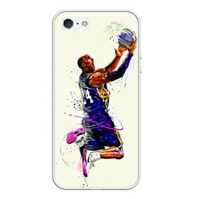 Чехол для iPhone 5/5S матовый с принтом Kobe Bryant , Силикон | Область печати: задняя сторона чехла, без боковых панелей | basketball | kobe bryant | lakers | los angeles | nba | арт | баскетбол | другие | картинка | кобе брайант | коби брайант | краски | лейкерс | лос анджелес | нба | прикольные | рисунок | спорт | цветные | яркие