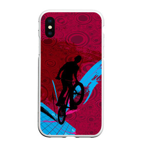 Чехол для iPhone XS Max матовый с принтом Bicycle , Силикон | Область печати: задняя сторона чехла, без боковых панелей | 