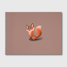 Альбом для рисования с принтом Paint , 100% бумага
 | матовая бумага, плотность 200 мг. | Тематика изображения на принте: fox | red | лиса | лисенок | рыжая