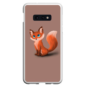 Чехол для Samsung S10E с принтом Paint , Силикон | Область печати: задняя сторона чехла, без боковых панелей | Тематика изображения на принте: fox | red | лиса | лисенок | рыжая