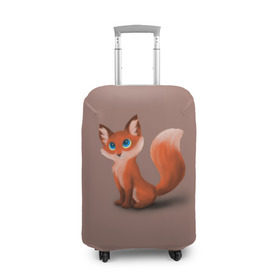 Чехол для чемодана 3D с принтом Paint , 86% полиэфир, 14% спандекс | двустороннее нанесение принта, прорези для ручек и колес | fox | red | лиса | лисенок | рыжая