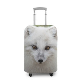 Чехол для чемодана 3D с принтом White Fox , 86% полиэфир, 14% спандекс | двустороннее нанесение принта, прорези для ручек и колес | fox | red | лиса | лисенок | рыжая