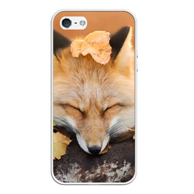 Чехол для iPhone 5/5S матовый с принтом Соня , Силикон | Область печати: задняя сторона чехла, без боковых панелей | fox | red | лиса | лисенок | рыжая