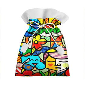 Подарочный 3D мешок с принтом Картинка-мозаика , 100% полиэстер | Размер: 29*39 см | 3d | другие | животные | кот | мозаика | насекомые | прикольные | птицы | собака | солнце | текстуры | узор | цветные | цветы | яркие