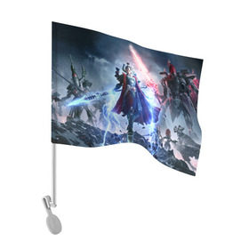 Флаг для автомобиля с принтом Warhammer 40,000 , 100% полиэстер | Размер: 30*21 см | 40к | dawn | war | warhammer | wh40k