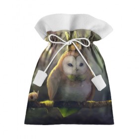 Подарочный 3D мешок с принтом Волшебная Сова , 100% полиэстер | Размер: 29*39 см | owl | мудрость | птица | сова | филин