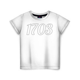 Детская футболка 3D с принтом 1703 , 100% гипоаллергенный полиэфир | прямой крой, круглый вырез горловины, длина до линии бедер, чуть спущенное плечо, ткань немного тянется | 1703 | бар 1703 | версус | питер | санкт петербург