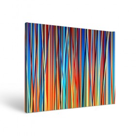 Холст прямоугольный с принтом Colored stripes , 100% ПВХ |  | 3d | colored stripes | абстракция | другие | картинка | краски | линии | отблеск | полосы | прикольные | радуга | свет | цветные | яркие