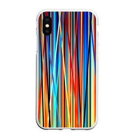 Чехол для iPhone XS Max матовый с принтом Colored stripes , Силикон | Область печати: задняя сторона чехла, без боковых панелей | 3d | colored stripes | абстракция | другие | картинка | краски | линии | отблеск | полосы | прикольные | радуга | свет | цветные | яркие