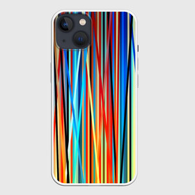 Чехол для iPhone 13 с принтом Colored stripes ,  |  | 3d | colored stripes | абстракция | другие | картинка | краски | линии | отблеск | полосы | прикольные | радуга | свет | цветные | яркие