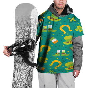 Накидка на куртку 3D с принтом День святого Патрика , 100% полиэстер |  | Тематика изображения на принте: зеленая | ирландия