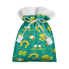 Подарочный 3D мешок с принтом День святого Патрика , 100% полиэстер | Размер: 29*39 см | Тематика изображения на принте: зеленая | ирландия