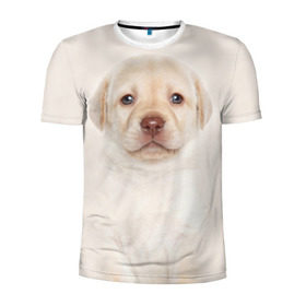 Мужская футболка 3D спортивная с принтом Лабрадор , 100% полиэстер с улучшенными характеристиками | приталенный силуэт, круглая горловина, широкие плечи, сужается к линии бедра | dog | labrador | puppy | порода | собака | собачка | щенок