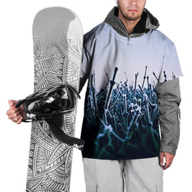 Накидка на куртку 3D с принтом Frosty nature , 100% полиэстер |  | 3d | абстракция | в воде | вода | другие | капли | новые | популярные | прикольные | растения | стекло | текстуры | яркие