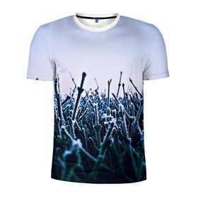 Мужская футболка 3D спортивная с принтом Frosty nature , 100% полиэстер с улучшенными характеристиками | приталенный силуэт, круглая горловина, широкие плечи, сужается к линии бедра | 3d | абстракция | в воде | вода | другие | капли | новые | популярные | прикольные | растения | стекло | текстуры | яркие