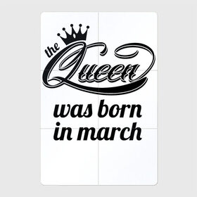 Магнитный плакат 2Х3 с принтом Королева рождена в марте , Полимерный материал с магнитным слоем | 6 деталей размером 9*9 см | королева март