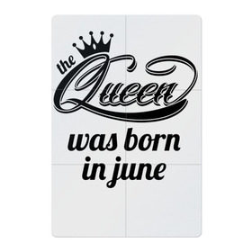 Магнитный плакат 2Х3 с принтом Королева рождена в июне , Полимерный материал с магнитным слоем | 6 деталей размером 9*9 см | королева июнь