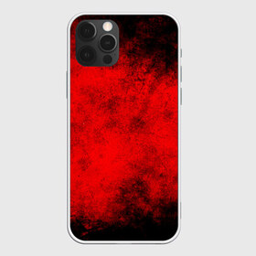 Чехол для iPhone 12 Pro Max с принтом Grunge red , Силикон |  | watercolor | абстракция красок | акварель | брызги красок | живопись | краска | потертость красок