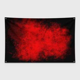 Флаг-баннер с принтом Grunge red , 100% полиэстер | размер 67 х 109 см, плотность ткани — 95 г/м2; по краям флага есть четыре люверса для крепления | watercolor | абстракция красок | акварель | брызги красок | живопись | краска | потертость красок