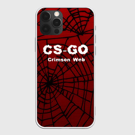 Чехол для iPhone 12 Pro с принтом CS:GO Crimson Web , силикон | область печати: задняя сторона чехла, без боковых панелей | Тематика изображения на принте: 3d | awp | counter strike | crimson web | game | skin | авп | игры | линии | прикольные | скин | текстуры