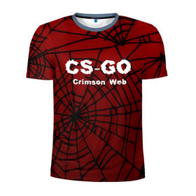 Мужская футболка 3D спортивная с принтом CS:GO Crimson Web , 100% полиэстер с улучшенными характеристиками | приталенный силуэт, круглая горловина, широкие плечи, сужается к линии бедра | Тематика изображения на принте: 3d | awp | counter strike | crimson web | game | skin | авп | игры | линии | прикольные | скин | текстуры