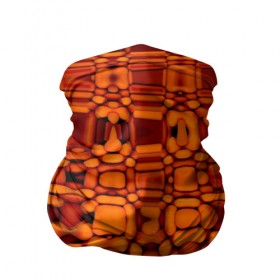 Бандана-труба 3D с принтом Апельсиновая абстракция , 100% полиэстер, ткань с особыми свойствами — Activecool | плотность 150‒180 г/м2; хорошо тянется, но сохраняет форму | 
