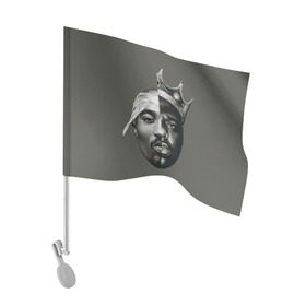 Флаг для автомобиля с принтом Короли хип-хопа! , 100% полиэстер | Размер: 30*21 см | 2pac | 2пак | big notorious | биг | биги | годнота | корна | музыка | песня | реп | рифма | тупак | хип | хип хоп | хоп
