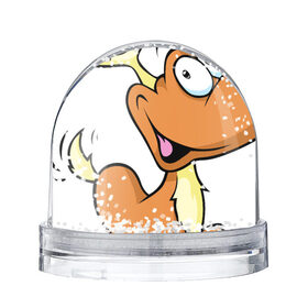 Снежный шар с принтом Рудольф , Пластик | Изображение внутри шара печатается на глянцевой фотобумаге с двух сторон | год | новый | олененок | олень | рождество | рудольф | санта | сова | филин