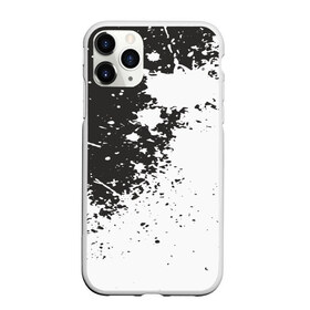 Чехол для iPhone 11 Pro матовый с принтом Чёрное-белое , Силикон |  | гранж | краска | пятна