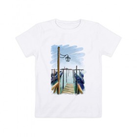 Детская футболка хлопок с принтом Путешествие , 100% хлопок | круглый вырез горловины, полуприлегающий силуэт, длина до линии бедер | венеция | италия | картина | лето | отдых | питер | путешествие | россия | санкт петербург