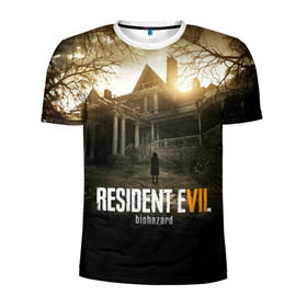 Мужская футболка 3D спортивная с принтом Resident Evil , 100% полиэстер с улучшенными характеристиками | приталенный силуэт, круглая горловина, широкие плечи, сужается к линии бедра | horror | jovovich | milla | zombie | вирус | зло | зомби | йовович | милла | обитель | ужас