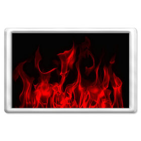 Магнит 45*70 с принтом Красный огонь , Пластик | Размер: 78*52 мм; Размер печати: 70*45 | пожар | цветной