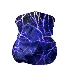 Бандана-труба 3D с принтом Молнии , 100% полиэстер, ткань с особыми свойствами — Activecool | плотность 150‒180 г/м2; хорошо тянется, но сохраняет форму | ток | фиолетовый | электричество