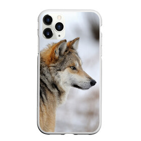 Чехол для iPhone 11 Pro Max матовый с принтом Хозяин леса , Силикон |  | Тематика изображения на принте: волк | серый