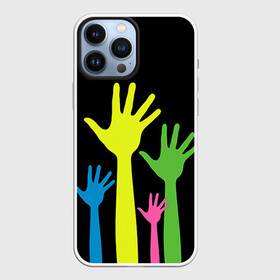 Чехол для iPhone 13 Pro Max с принтом Руки вверх ,  |  | светящиеся | флуоресцентный | флюр | флюровый