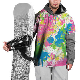 Накидка на куртку 3D с принтом Брызги , 100% полиэстер |  | Тематика изображения на принте: абстракция