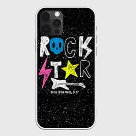 Чехол для iPhone 12 Pro Max с принтом Рождён быть рок-звездой , Силикон |  | Тематика изображения на принте: музыка | рок | светящиеся | светящиеся краски | флуоресцентные краски | флюоресценция | флюр | флюро краска | флюро краски | флюро покрытие | флюро принты | флюро рисунки | флюровые краски