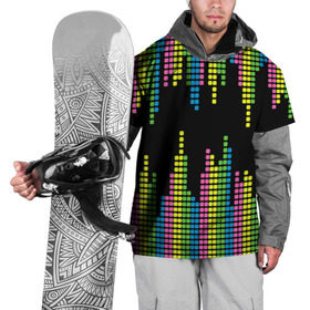 Накидка на куртку 3D с принтом Эквалайзер , 100% полиэстер |  | Тематика изображения на принте: equalizer | светящиеся | флуоресцентный | флюр | флюровый