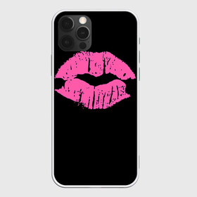 Чехол для iPhone 12 Pro Max с принтом Чмок , Силикон |  | губы | светящиеся | флуоресцентный | флюр | флюровый