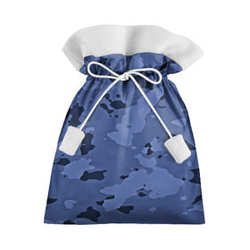 Подарочный 3D мешок с принтом Камуфляж ночь! , 100% полиэстер | Размер: 29*39 см | Тематика изображения на принте: армейский | синий | темный