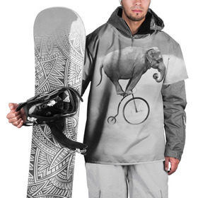 Накидка на куртку 3D с принтом Hipster Bike , 100% полиэстер |  | elephant | hipster | индия | йога | слон | хипстер