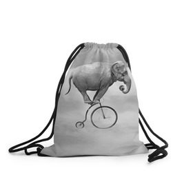 Рюкзак-мешок 3D с принтом Hipster Bike , 100% полиэстер | плотность ткани — 200 г/м2, размер — 35 х 45 см; лямки — толстые шнурки, застежка на шнуровке, без карманов и подкладки | elephant | hipster | индия | йога | слон | хипстер