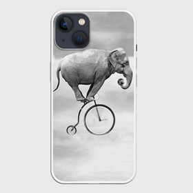 Чехол для iPhone 13 с принтом Hipster Bike ,  |  | elephant | hipster | индия | йога | слон | хипстер
